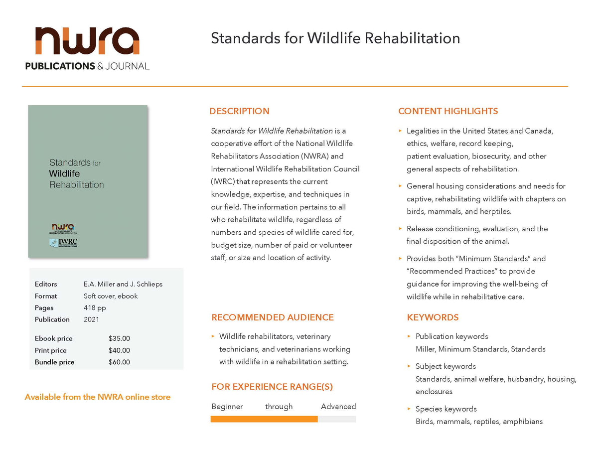 Standards for Wildlife Rehabilitation (Available in Ebook or Print)