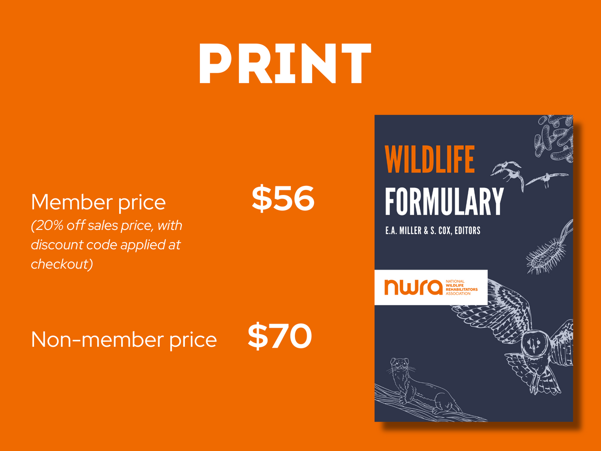 NWRA Wildlife Formulary, 5th edition (Available in Ebook or Print ...