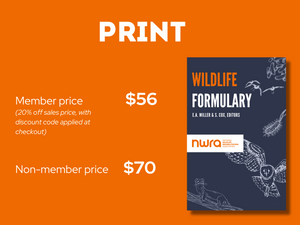 NWRA Wildlife Formulary, 5th edition (Available in Ebook or Print)