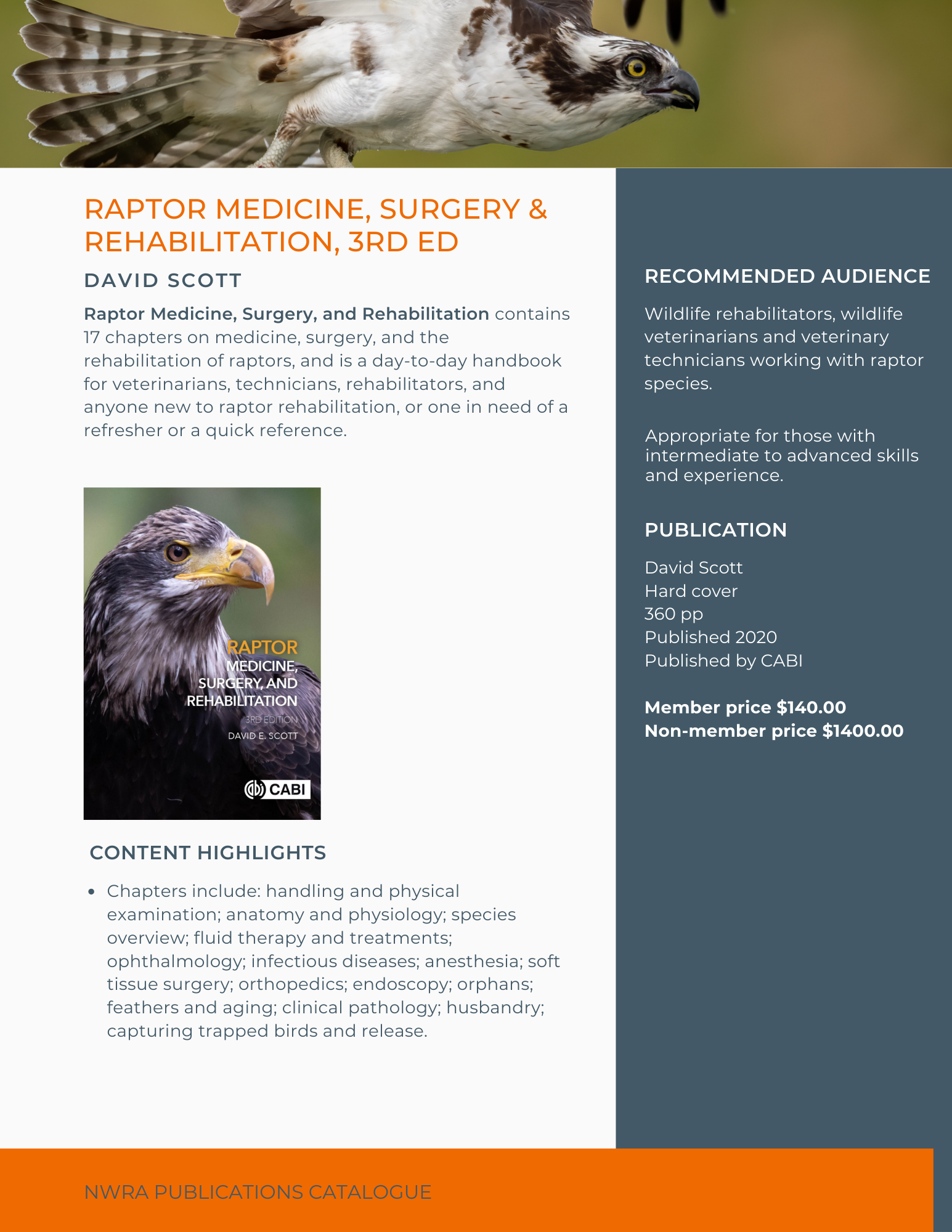 猛禽類学 - Raptor Research Techniques Raptor Research and