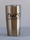 NWRA logo on gold coffee tumbler