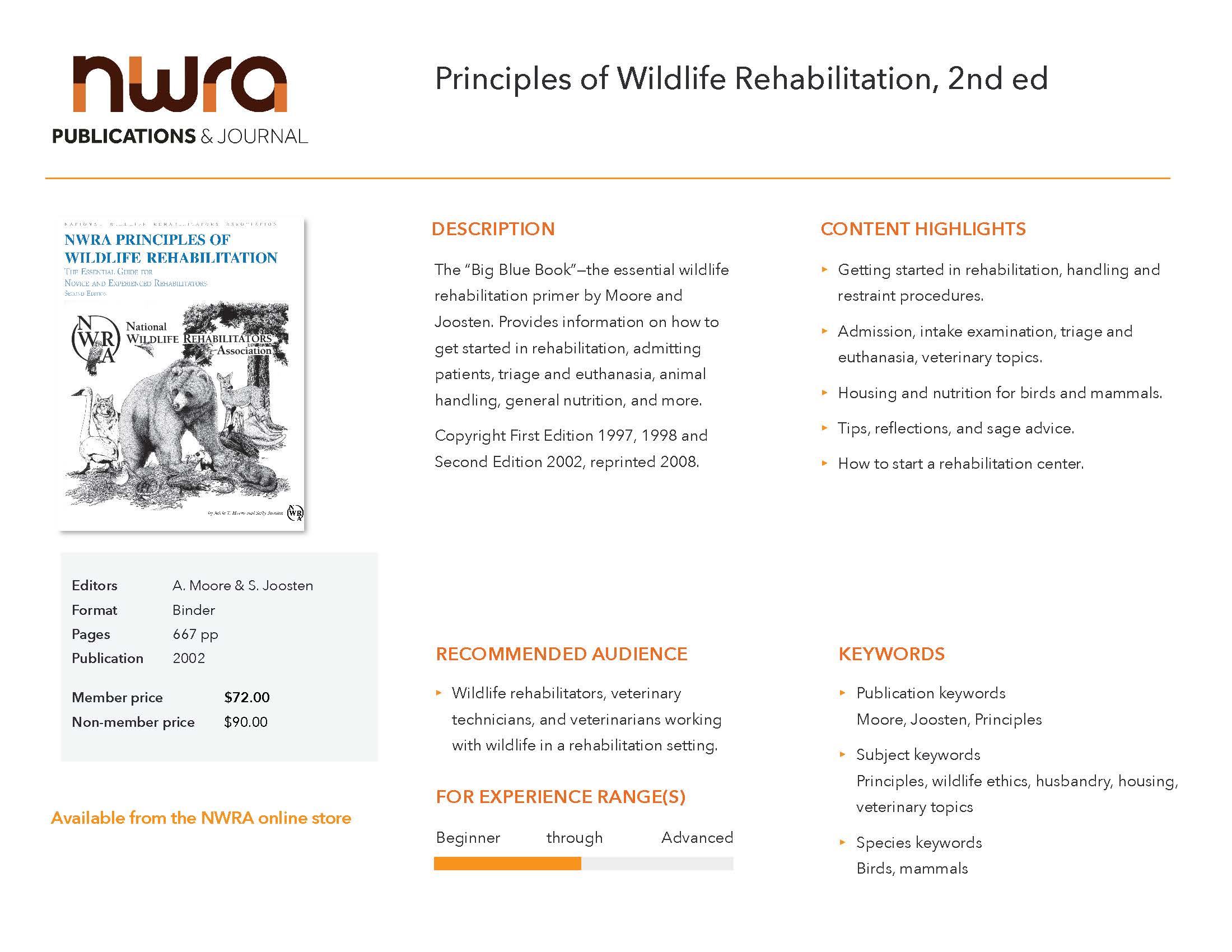 Principles Of Wildlife Rehabilitation, 2nd Edition – National Wildlife ...